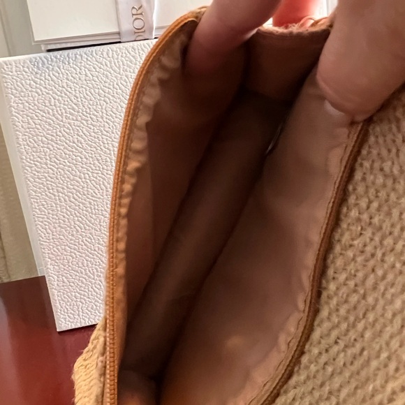 Dior Beauty raffia clutch or shoulder bag, excellent condition, with gift box - Picture 13 of 15